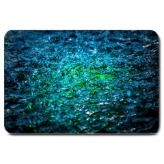 Water Color Green Large Doormat  by FunnyCow