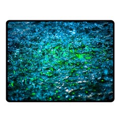 Water Color Green Fleece Blanket (small) by FunnyCow