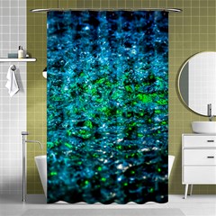 Water Color Green Shower Curtain 48  X 72  (small)  by FunnyCow