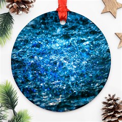 Water Color Blue Ornament (round) by FunnyCow