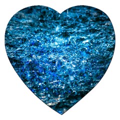 Water Color Blue Jigsaw Puzzle (heart) by FunnyCow