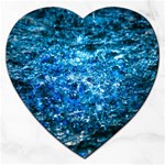 Water Color Blue Jigsaw Puzzle (Heart) Front