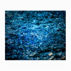 Water Color Blue Small Glasses Cloth (2-side) by FunnyCow