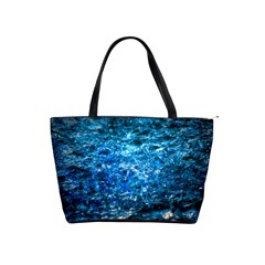 Water Color Blue Shoulder Handbags by FunnyCow