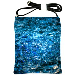 Water Color Blue Shoulder Sling Bags by FunnyCow