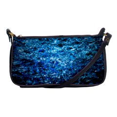 Water Color Blue Shoulder Clutch Bags by FunnyCow