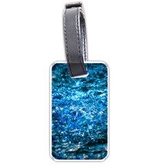 Water Color Blue Luggage Tags (one Side)  by FunnyCow