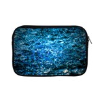 Water Color Blue Apple iPad Mini Zipper Cases Front