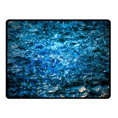 Water Color Blue Double Sided Fleece Blanket (small)  by FunnyCow