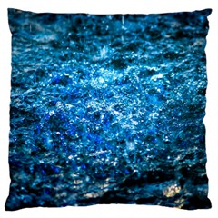 Water Color Blue Standard Flano Cushion Case (one Side) by FunnyCow