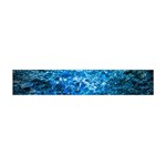 Water Color Blue Flano Scarf (Mini) Front