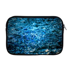 Water Color Blue Apple Macbook Pro 17  Zipper Case by FunnyCow