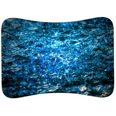 Water Color Blue Velour Seat Head Rest Cushion by FunnyCow