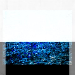 Water Color Navy Blue Rectangular Jigsaw Puzzl