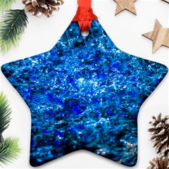 Water Color Navy Blue Star Ornament (two Sides) by FunnyCow