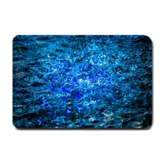 Water Color Navy Blue Small Doormat 