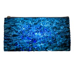 Water Color Navy Blue Pencil Cases by FunnyCow