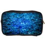 Water Color Navy Blue Toiletries Bags Front