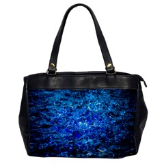 Water Color Navy Blue Office Handbags