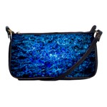 Water Color Navy Blue Shoulder Clutch Bags Front