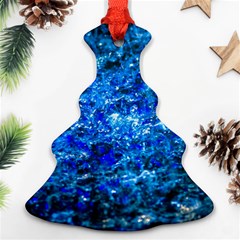 Water Color Navy Blue Ornament (Christmas Tree) 