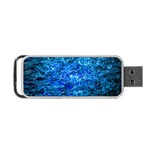 Water Color Navy Blue Portable USB Flash (One Side) Front