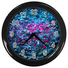 Water Color Violet Wall Clocks (black) by FunnyCow