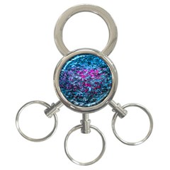 Water Color Violet 3-ring Key Chains by FunnyCow