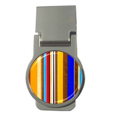 Colorful Stripes Money Clips (round)  by FunnyCow