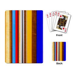 Colorful Stripes Playing Card by FunnyCow