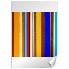 Colorful Stripes Canvas 12  X 18   by FunnyCow