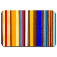 Colorful Stripes Large Doormat  by FunnyCow