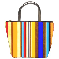 Colorful Stripes Bucket Bags by FunnyCow