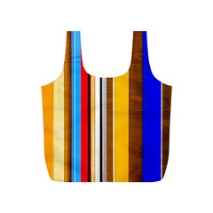 Colorful Stripes Full Print Recycle Bags (s)  by FunnyCow