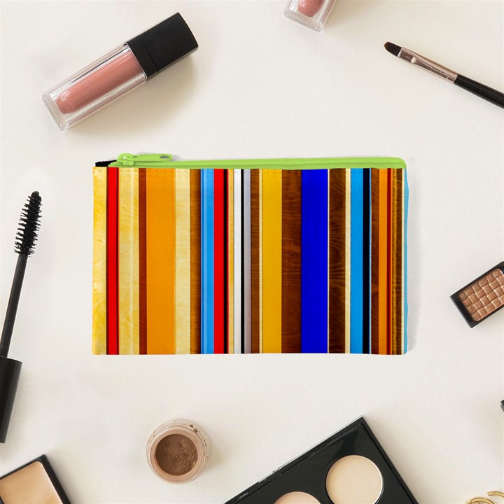 Colorful Stripes Cosmetic Bag (XS)