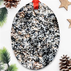 Granite Hard Rock Texture Ornament (oval) by FunnyCow