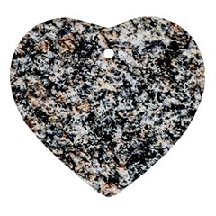 Granite Hard Rock Texture Ornament (heart) by FunnyCow