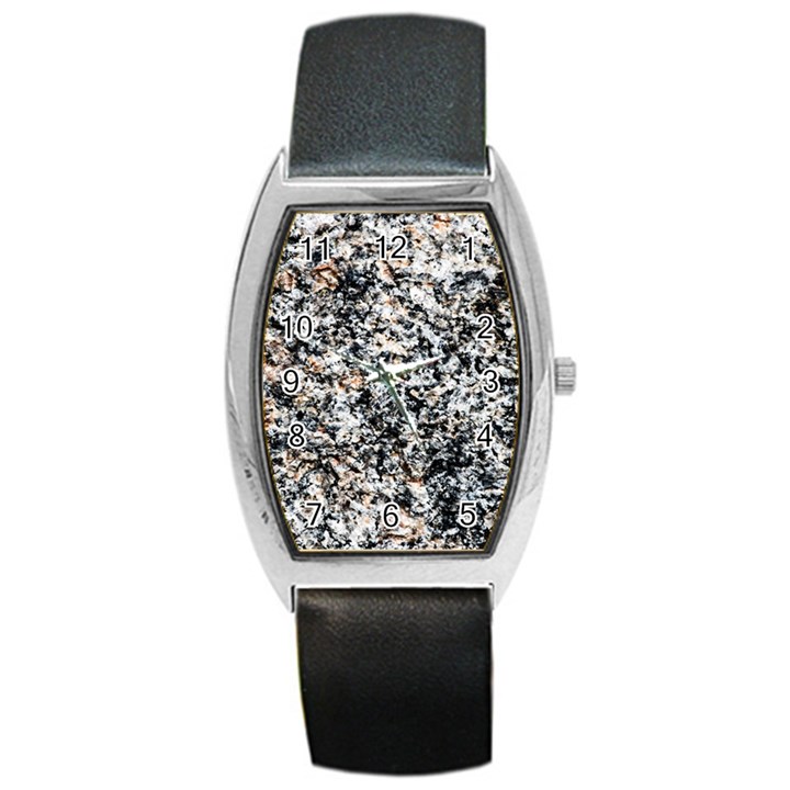 Granite Hard Rock Texture Barrel Style Metal Watch