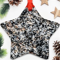 Granite Hard Rock Texture Star Ornament (two Sides) by FunnyCow