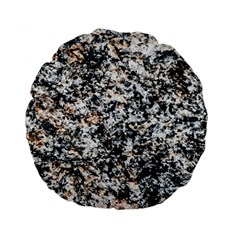 Granite Hard Rock Texture Standard 15  Premium Round Cushions by FunnyCow