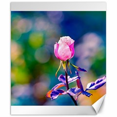 Pink Rose Flower Canvas 20  X 24   by FunnyCow