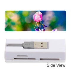 Pink Rose Flower Memory Card Reader (stick)  by FunnyCow