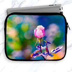 Pink Rose Flower Apple Ipad 2/3/4 Zipper Cases by FunnyCow