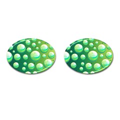 Background Colorful Abstract Circle Cufflinks (oval) by Nexatart