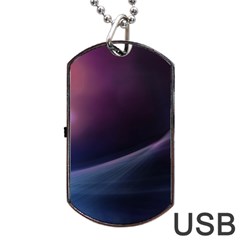 Abstract Form Color Background Dog Tag Usb Flash (two Sides) by Nexatart