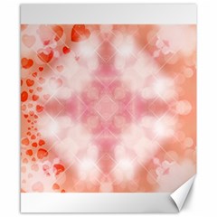 Heart Background Wallpaper Love Canvas 8  X 10  by Nexatart