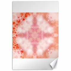 Heart Background Wallpaper Love Canvas 24  X 36  by Nexatart