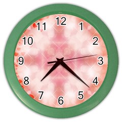 Heart Background Wallpaper Love Color Wall Clocks by Nexatart