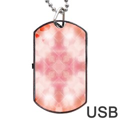 Heart Background Wallpaper Love Dog Tag Usb Flash (two Sides) by Nexatart