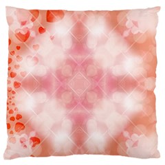 Heart Background Wallpaper Love Large Flano Cushion Case (one Side) by Nexatart